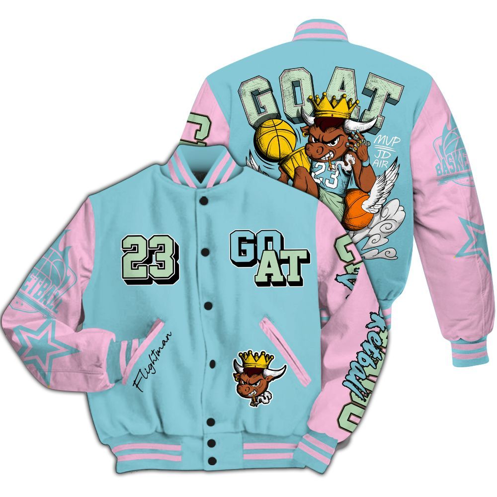 Varsity Jacket To Match SB Dunk Low Visty - FlightMan G.O.A.T Number 23 All Over Print