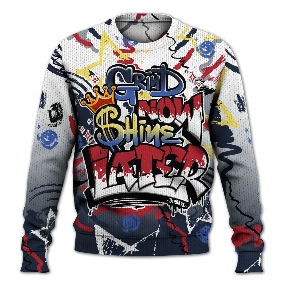 Knitted Sweater To Match Dunk Low COJP What The 2024 - Grind Shine Later Drip