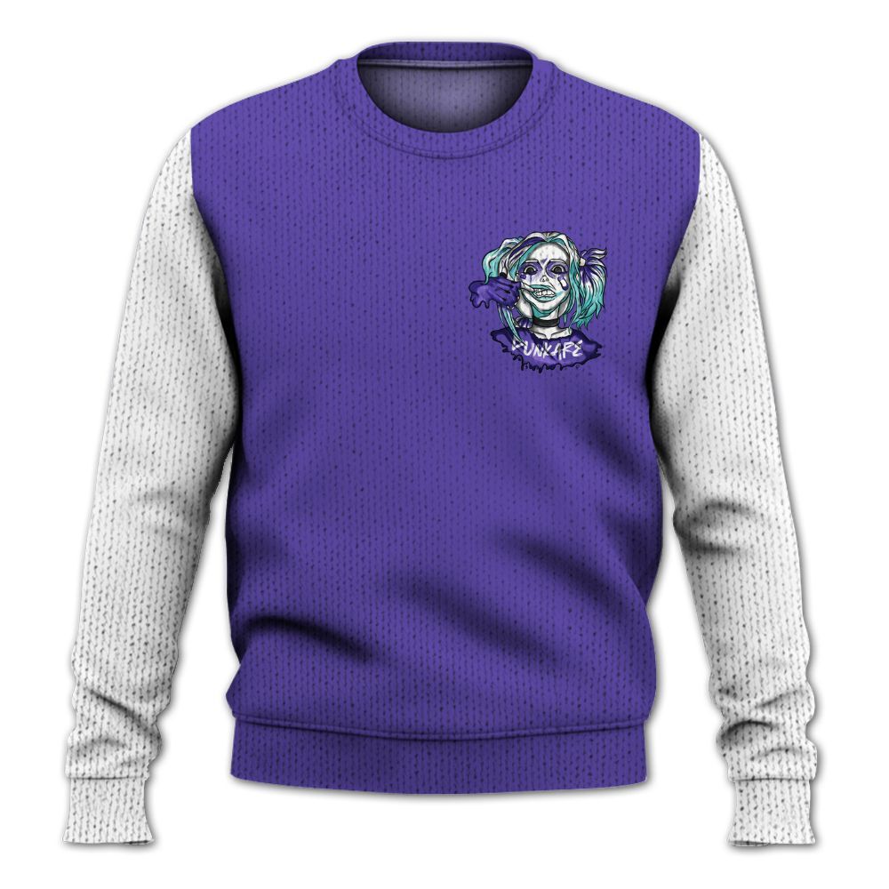 Knitted Sweater To Match Low Hornets 1s, Custom Name Bad Girl HAHA