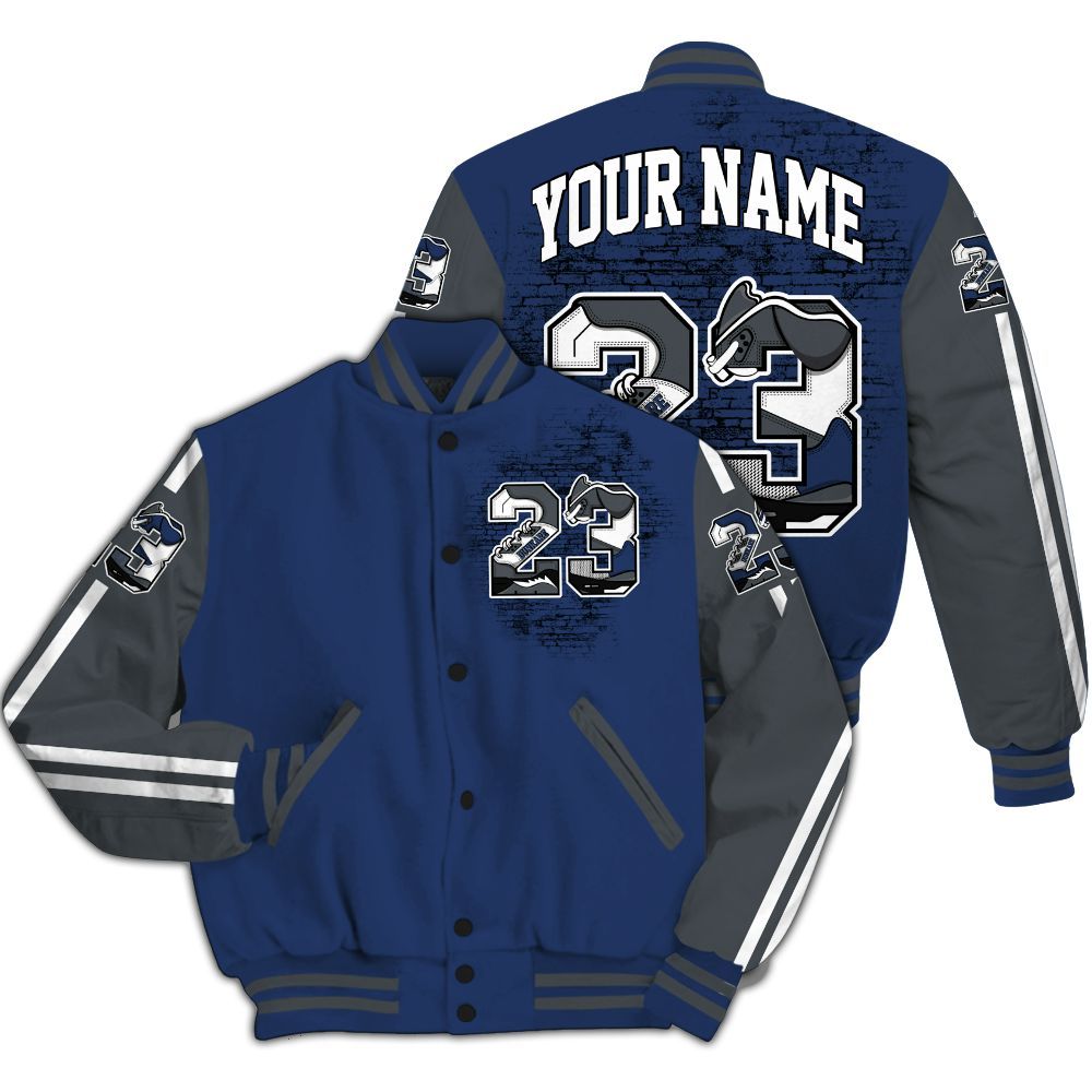 Varsity Jacket To Match Retro Flint 13s - Custom Name Number 23 5s All Over Print
