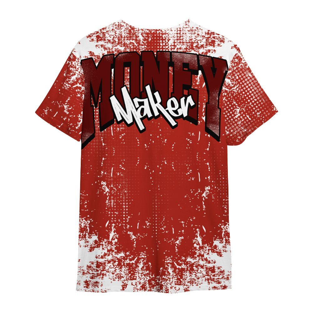 Shirt To Match SP Firewood Orange 4s - Move In Silence Money Street Retro All Over Print