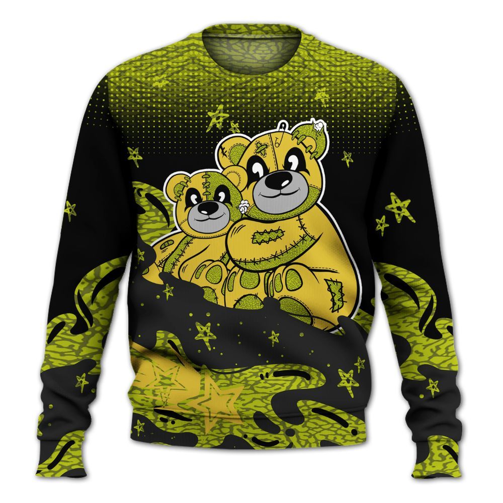 Sweatshirt To Match Dunk Low QS Halloween Skull - Sincere Fondness Bear Stars All Over Print
