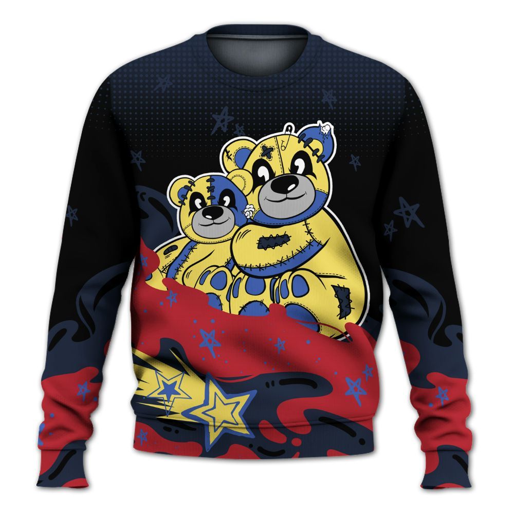 Sweatshirt To Match Dunk Low COJP What The 2024 - Sincere Fondness Bear Stars All Over Print