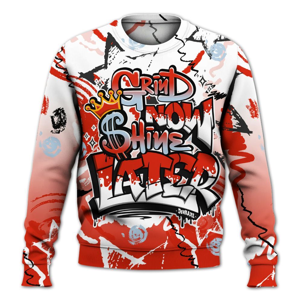 Sweatshirt To Match Retro Cherry 11s - Grind Shine Later Drip All Over Print
