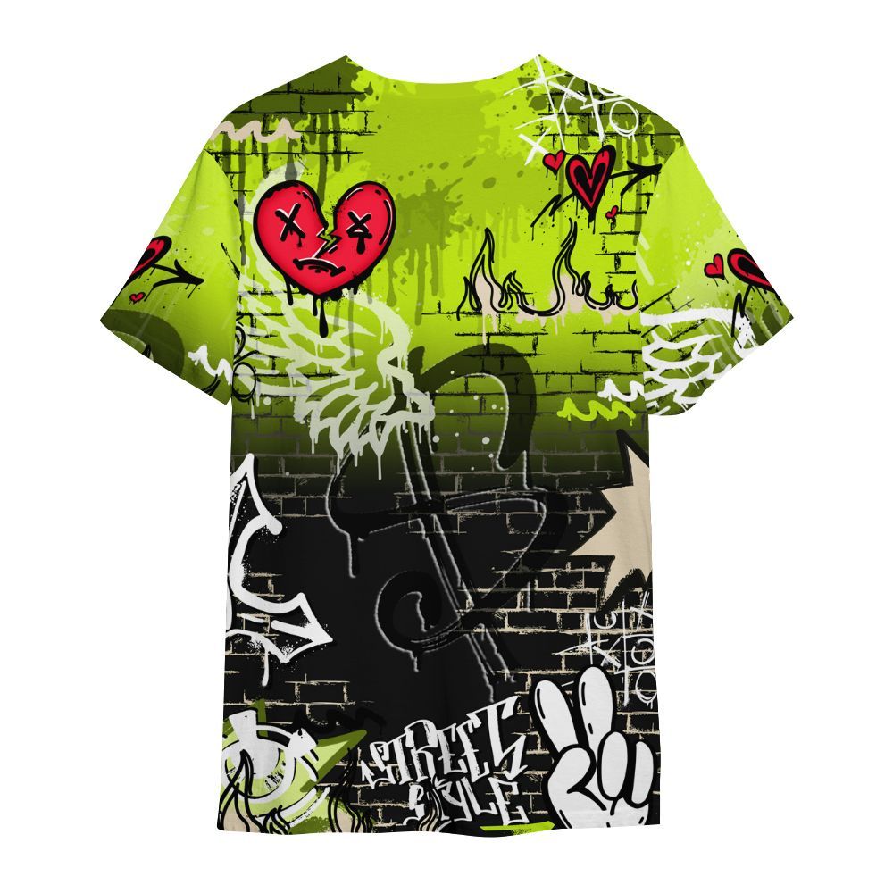 Shirt To Match GS Black Barely Volt 11s - Been Dif2erent Drip Graffiti All Over Print