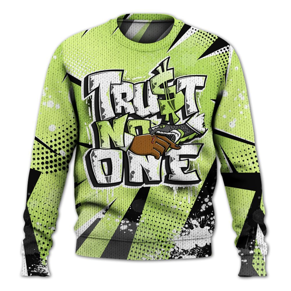 Knitted Sweater To Match Air Max SNDR Volt - Poly Trust No One Dripping