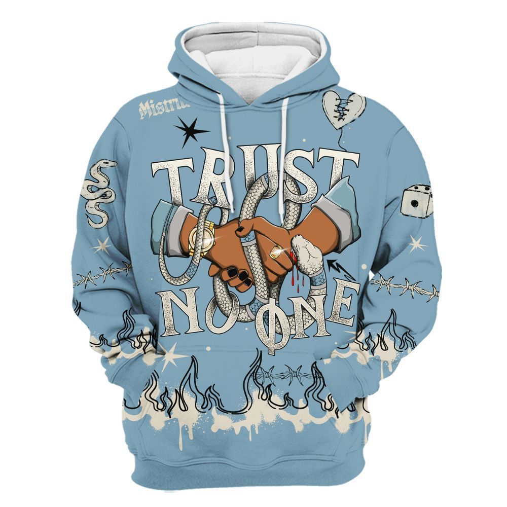 Hoodie To Match Retro SoleFly 13s - Trust No One Snake-Bite Doodle Crayon All Over Print