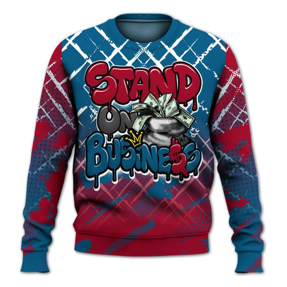 Sweatshirt To Match GS Messy Room 4s - Halftone Stand Business Dripping All Over Print