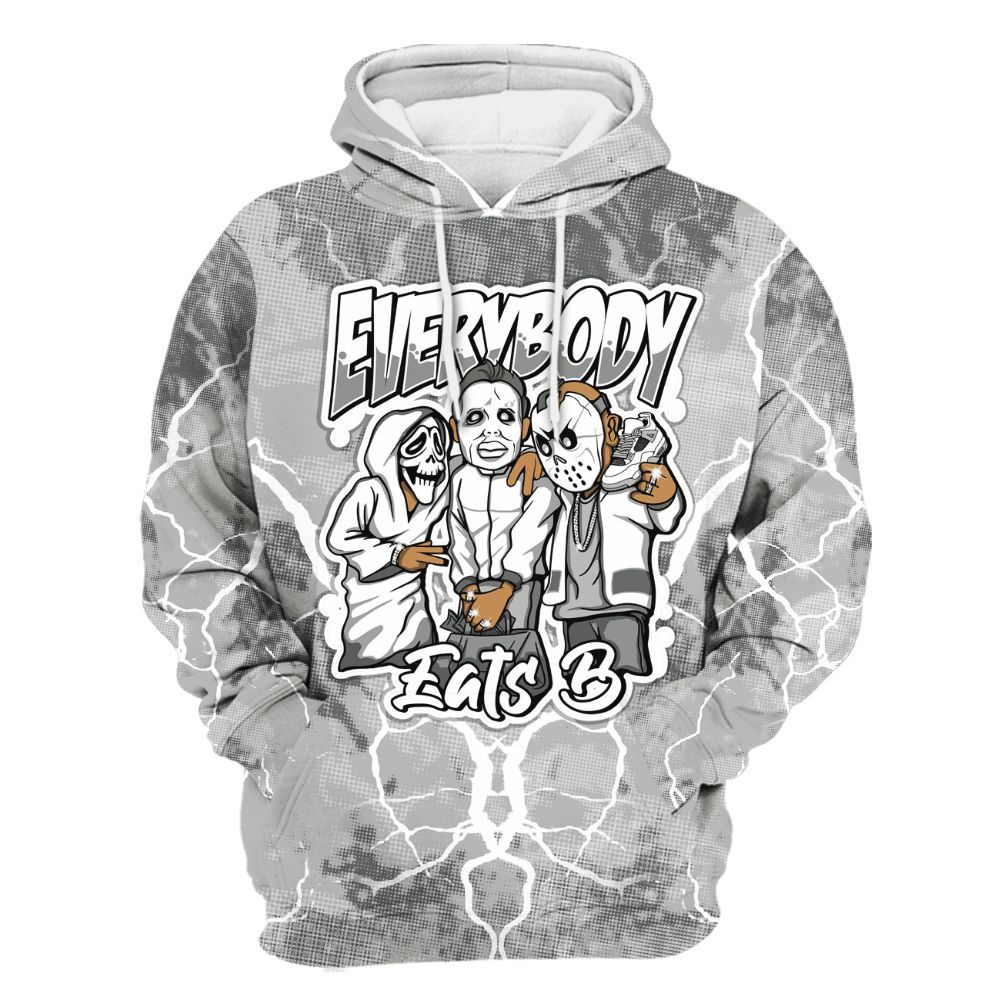 Hoodie To Match Retro Wet Cement 4s - Everybody Eatin B Graphic Halloween All Over Print