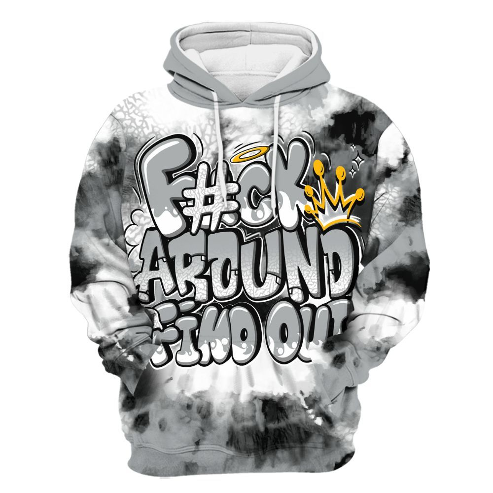 Hoodie To Match Retro Pure Money 3s - FK Around Find Out All Over Print