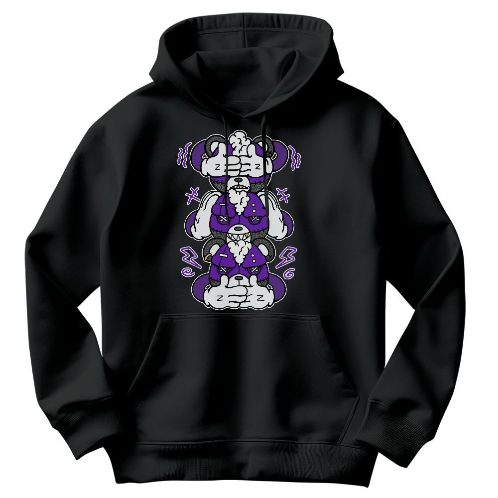 Sweatshirt To Match Retro Dark Iris 3s - Wisdom Hugz Graphic
