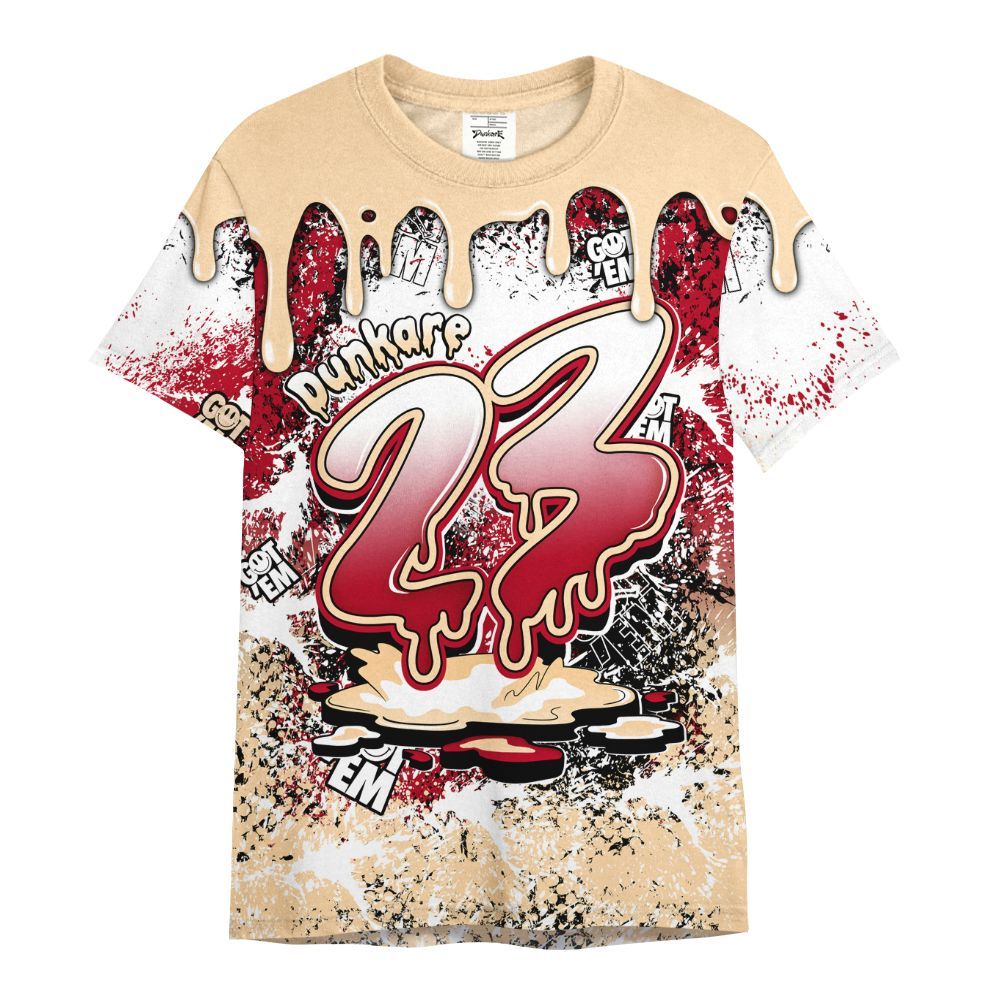 Shirt To Match Retro Pizza GS 4s - Dripping 23 Drip All Over Print