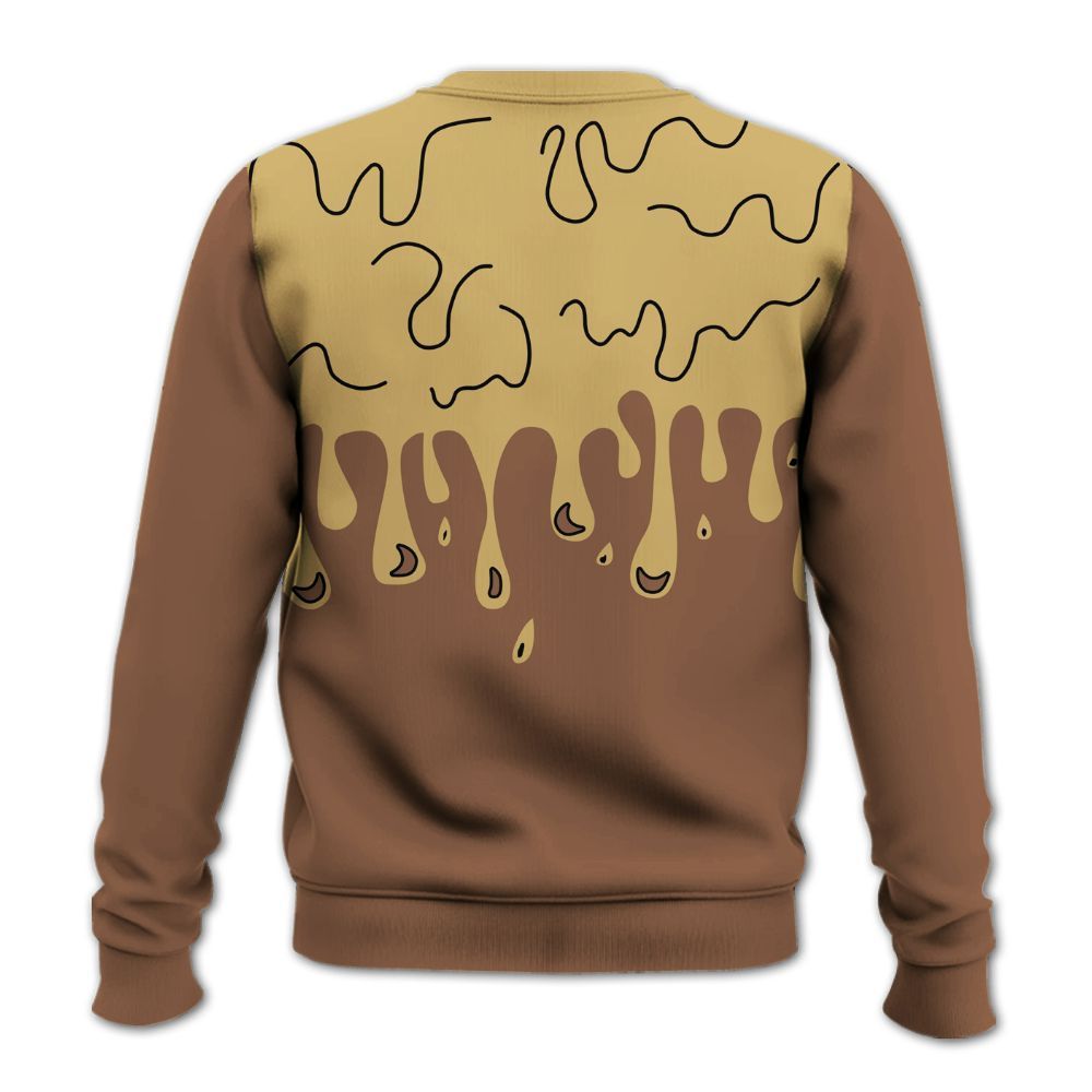 Sweatshirt To Match Retro Cacao Wow 4s - Snake Trust No One Drip All Over Print