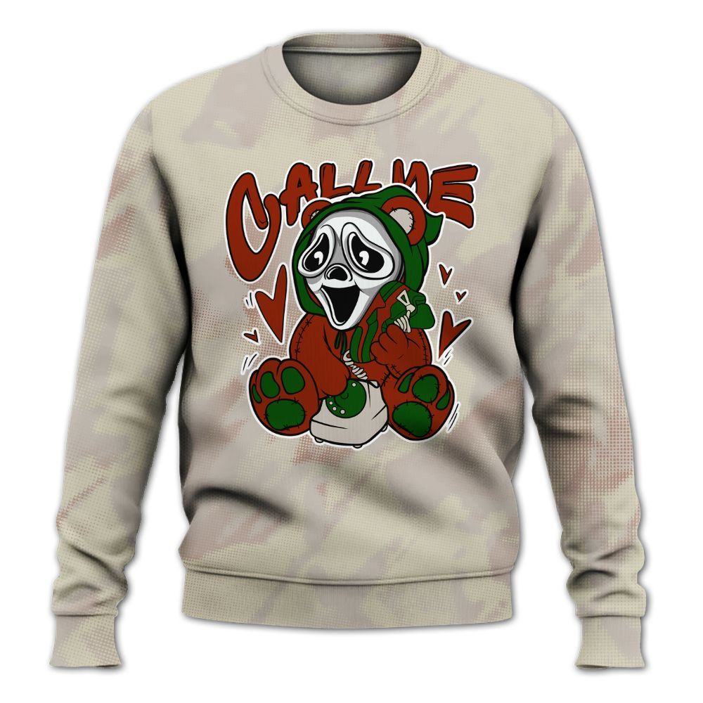 Sweatshirt To Match El Grito 5s - Call Me Bear Abstract Halftone All Over Print