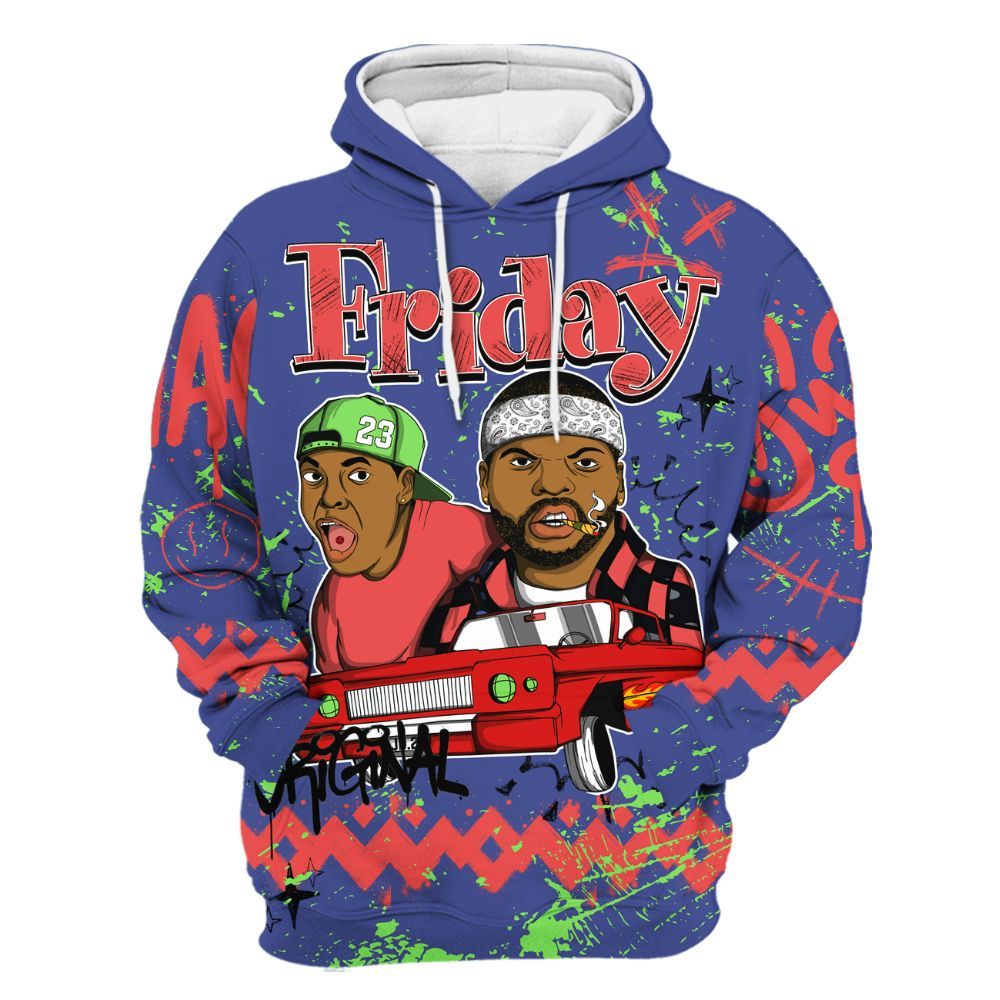 Hoodie To Match KD 4 Nerf - Friday Sneaker Crayon All Over Print