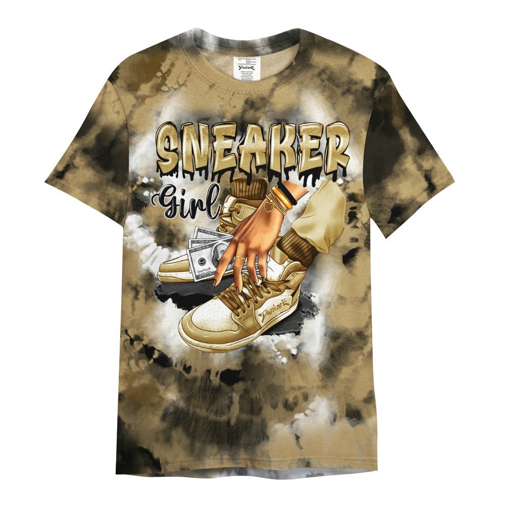 Shirt To Match Black LD 1000 - SNEAKER Girl Money Drip Tie Dye All Over Print