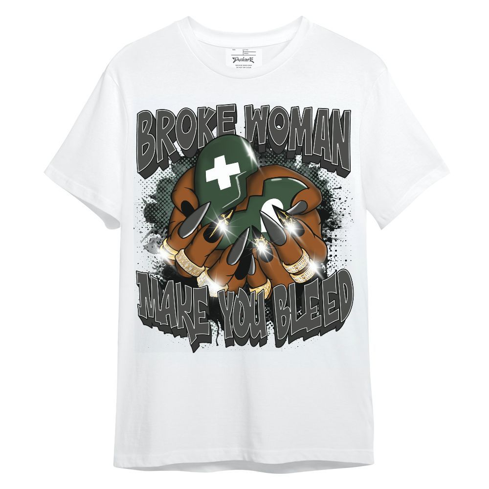 Shirt To Match Dunk Low Skateboards Black - Broke Woman Heart Retro Unisex Shirt