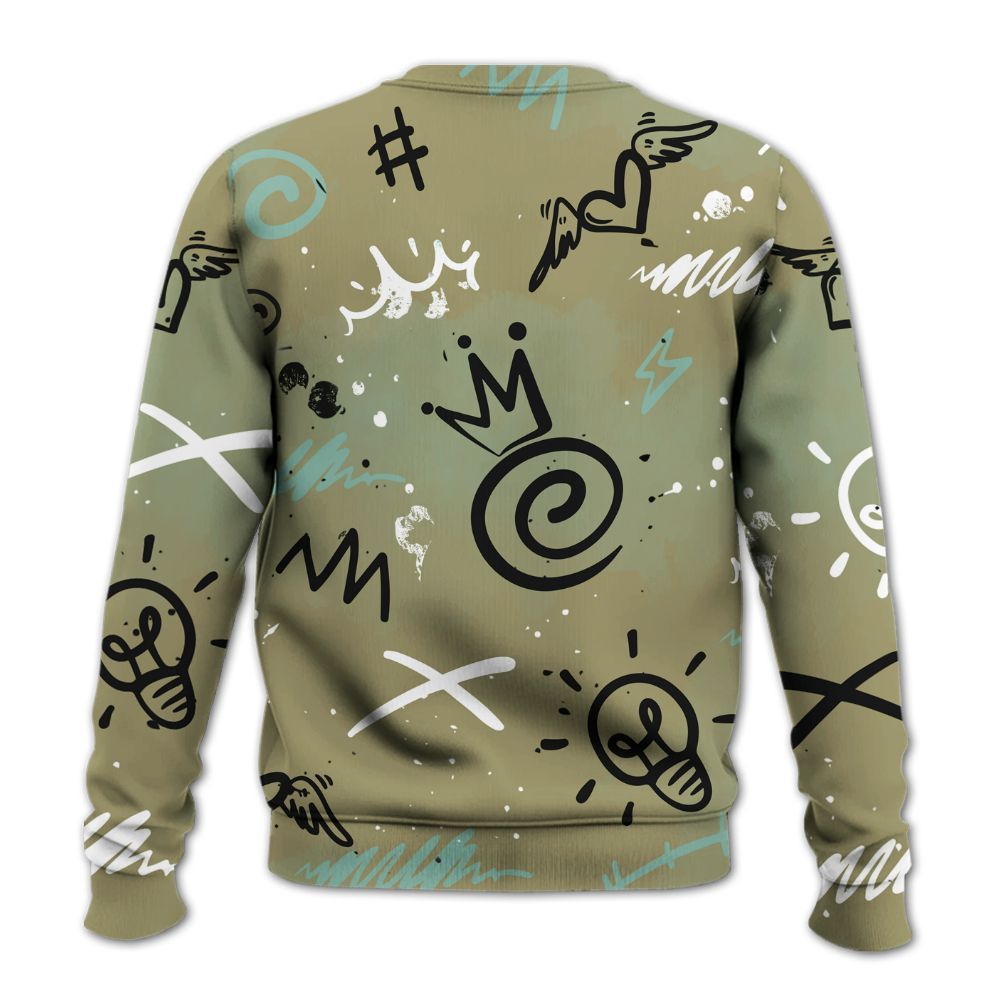 Sweatshirt To Match Dunk Low Suede Olive Aura - Drip Been Di2ferent All Over Print