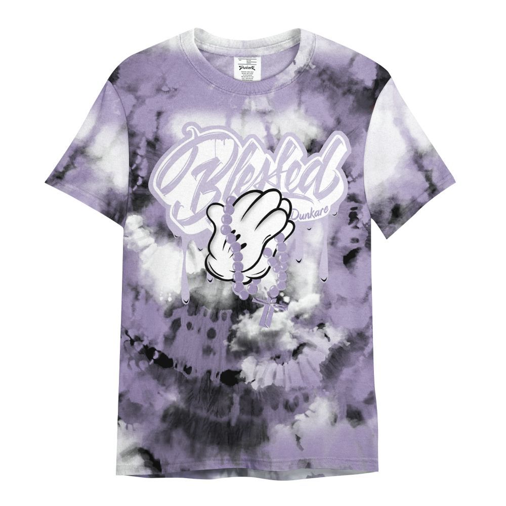 Shirt To Match Low Pure Violet 11s - God Blessed Tie Dye All Over Print