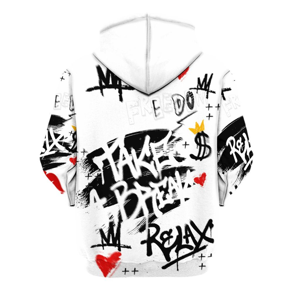 Hoodie To Match Kobe 9 EM Protro Halo - Take Break Freedom Graffiti Streetwear All Over Print