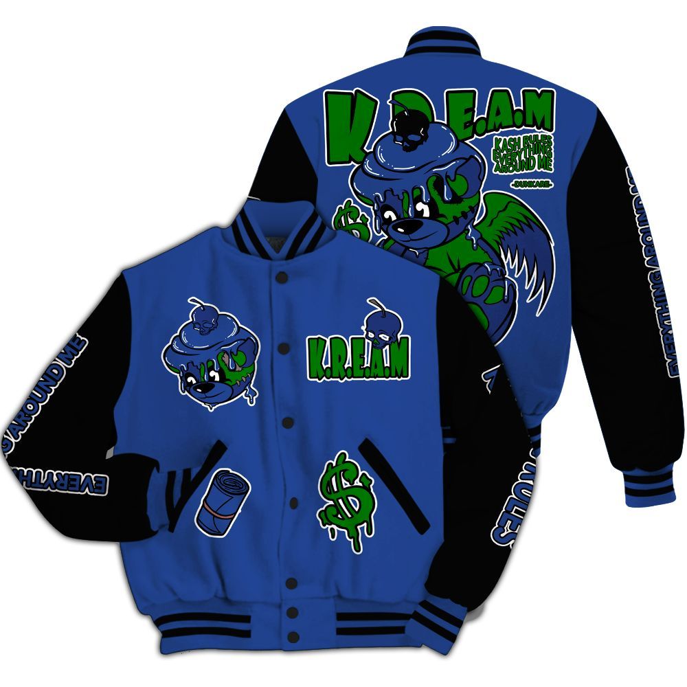 Varsity Jacket To Match Retro Hyper Royal 13s - Loot Bear All Over Print
