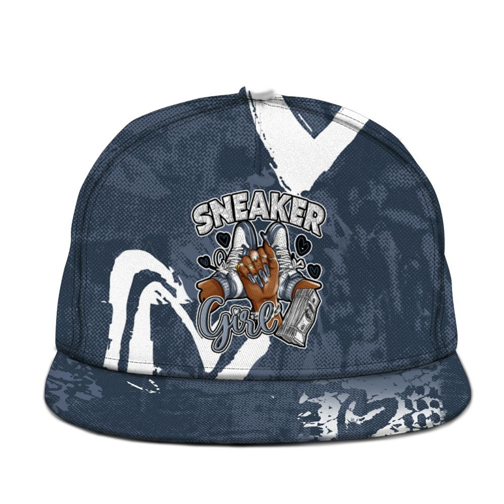 Snapback To Match Low Diffused Blue 11s - Sneakerz Girlz Heart Grunge Graphic