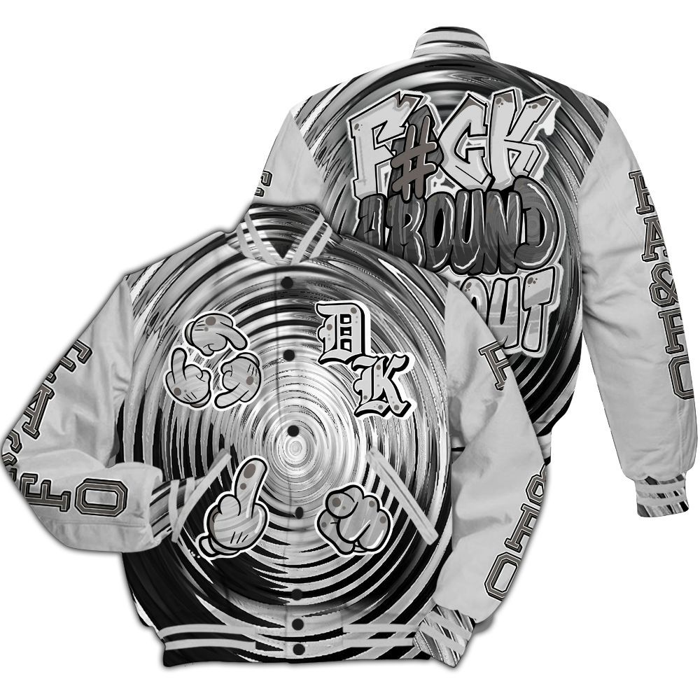 Varsity Jacket To Match Air Foamposite Cat Eye - F Around Find Out Graphic All Over Print
