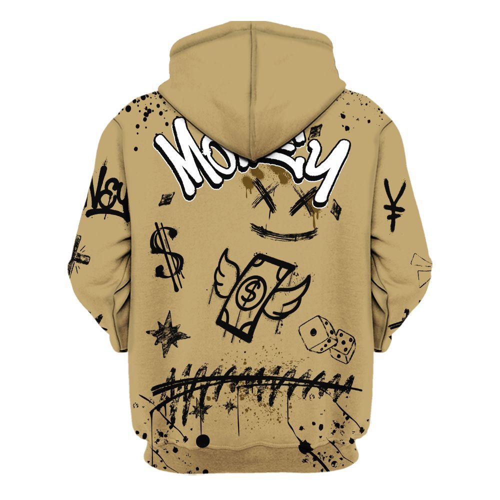 Hoodie To Match High OG Black Metallic Gold 1s - Everybody Paid In Full Crayon All Over Print