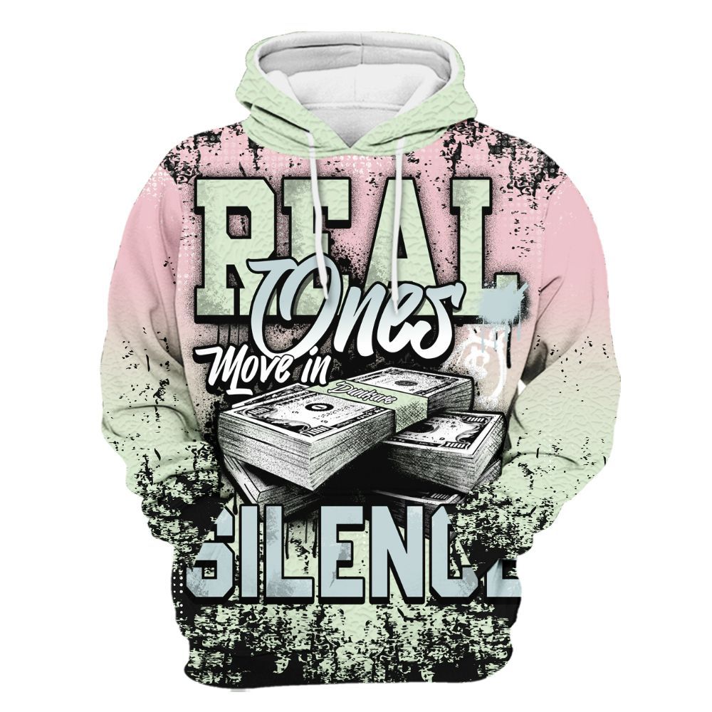 Hoodie To Match Spring Is In The Air 3s - Move In Silence Money Street Retro All Over Print