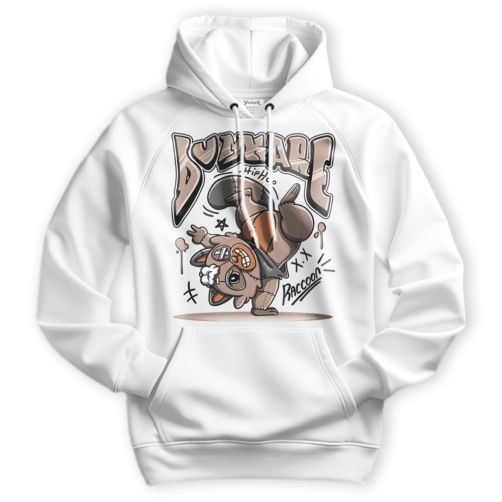 Sweatshirt To Match OG Latte 1s Hoodie - Freestyle Hip Hop Raccoon Hoodie Unisex 1505 DNY