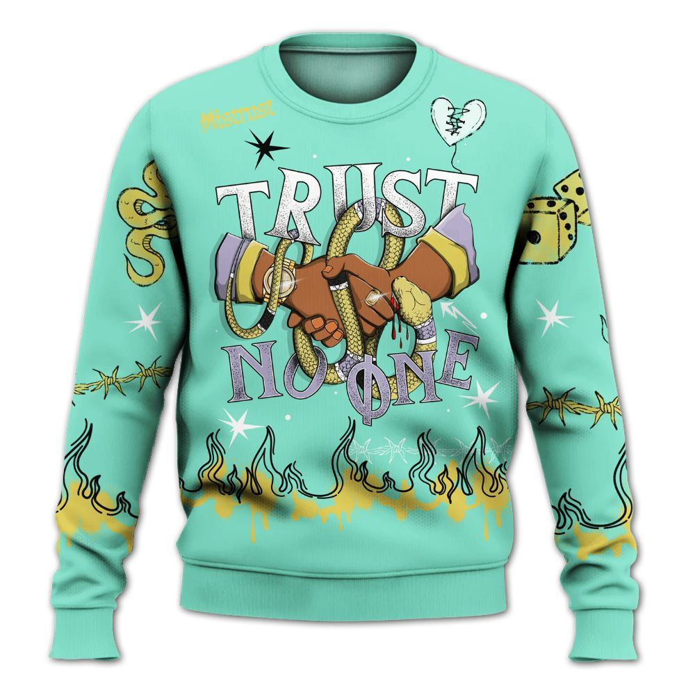 Sweatshirt To Match Dunk Low Easter 2026 - Trust No One Snake-Bite Doodle Crayon All Over Print