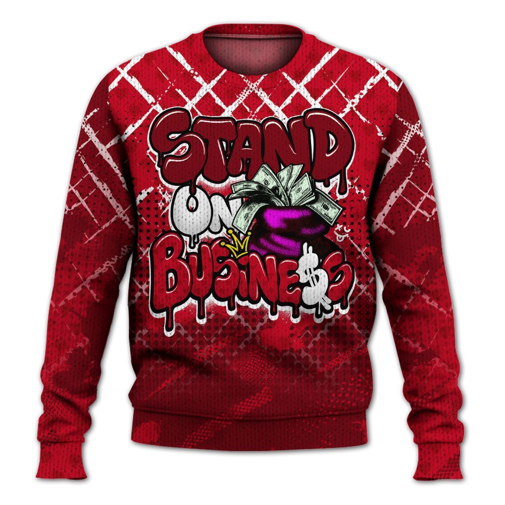 Knitted Sweater To Match Cortez GS Valentine's Day - Halftone Stand Business Dripping