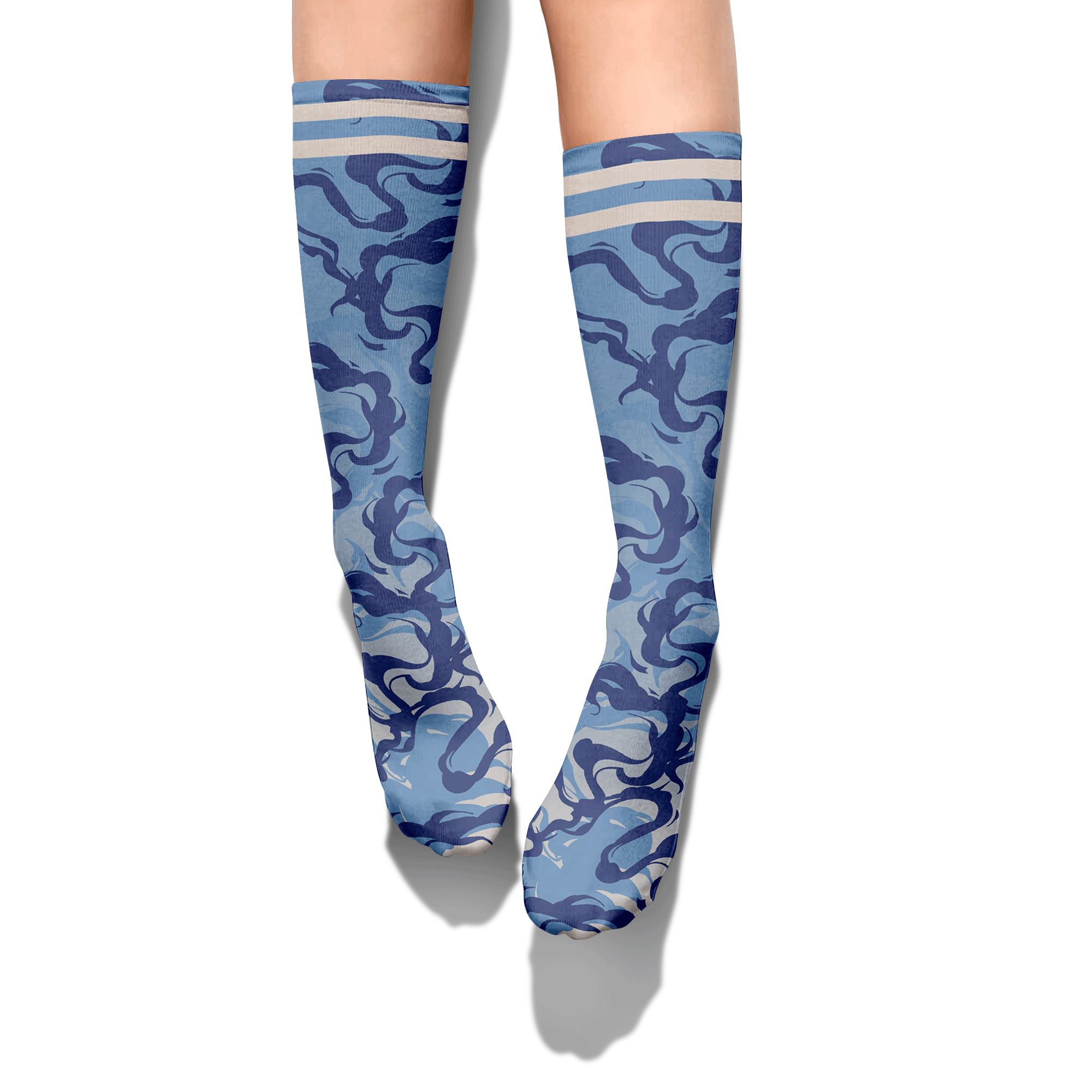 Sock To Match High OG First In Flight 1s - Color Smoke Graphic Unisex