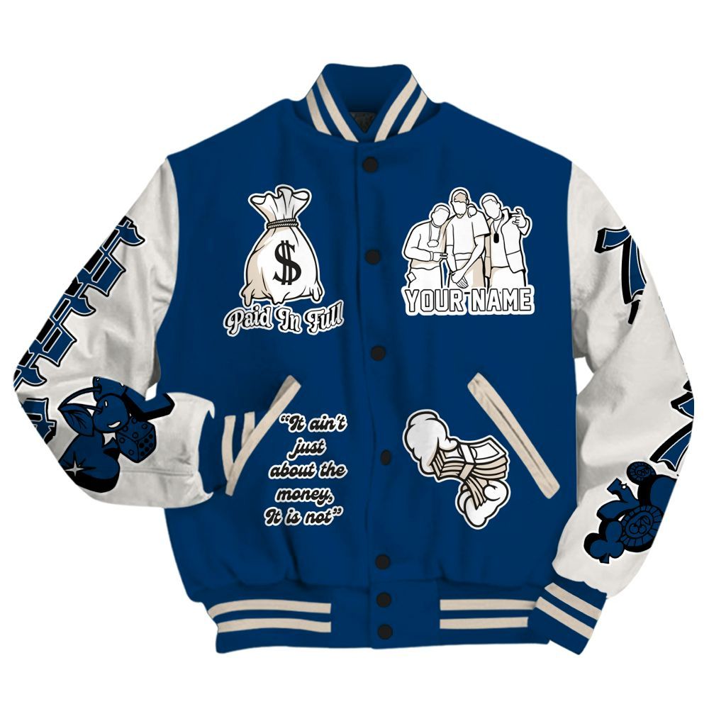 Varsity Jacket To Match Retro Rare Air 11s - Paid In Full Baseball Varsity Jacket Custom Name All Over Print