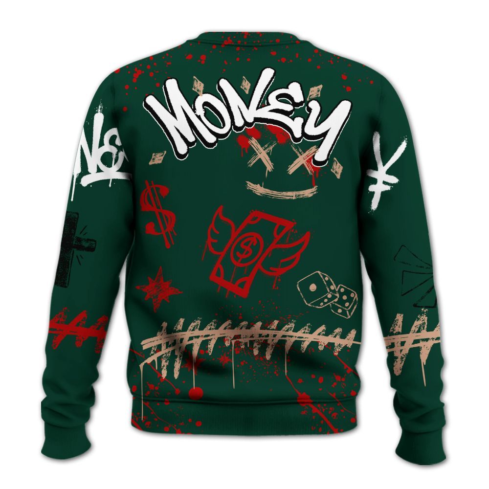 Sweatshirt To Match Bin 23 8s - Everybody Paid In Full Crayon All Over Print