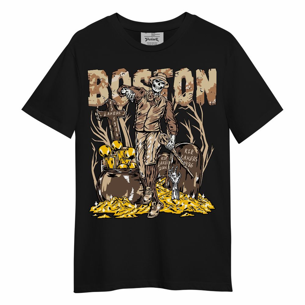Shirt To Match Desert Camo 3s - Goldrush Skeleton Unisex Shirt