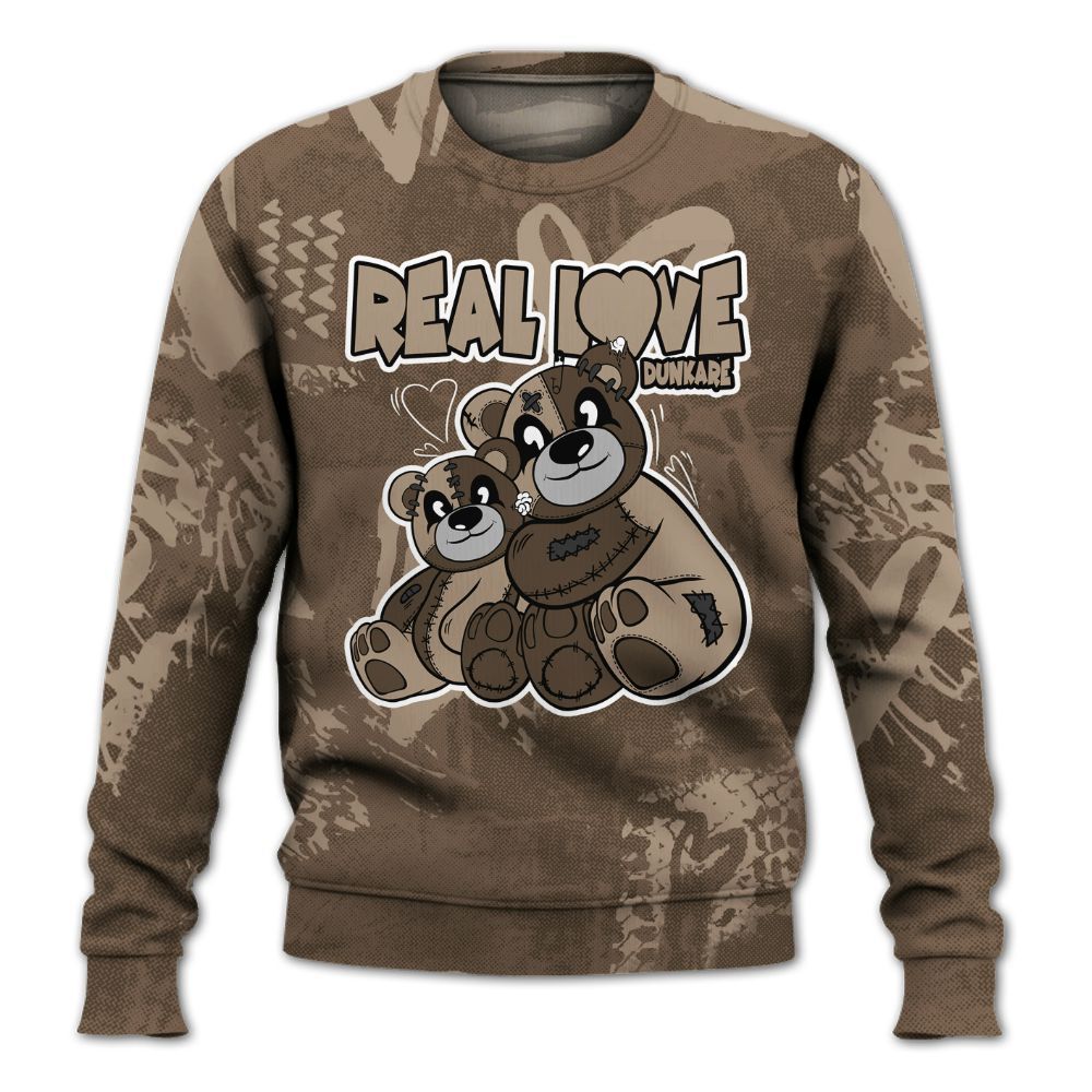 Sweatshirt To Match Dark Mocha Jack - Sincere Fondness Bear All Over Print