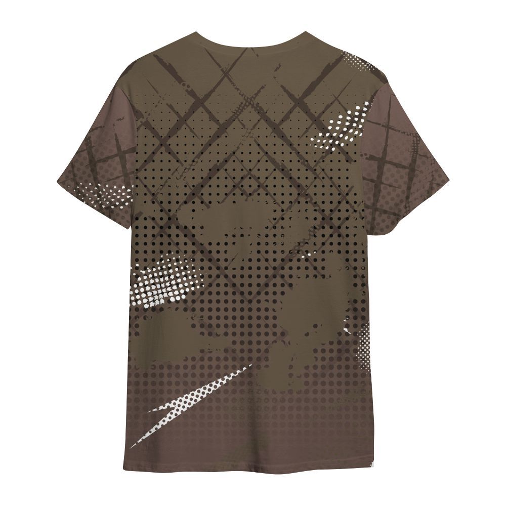 Shirt To Match AMM Dark Mocha 4s - Halftone Stand Business Dripping All Over Print