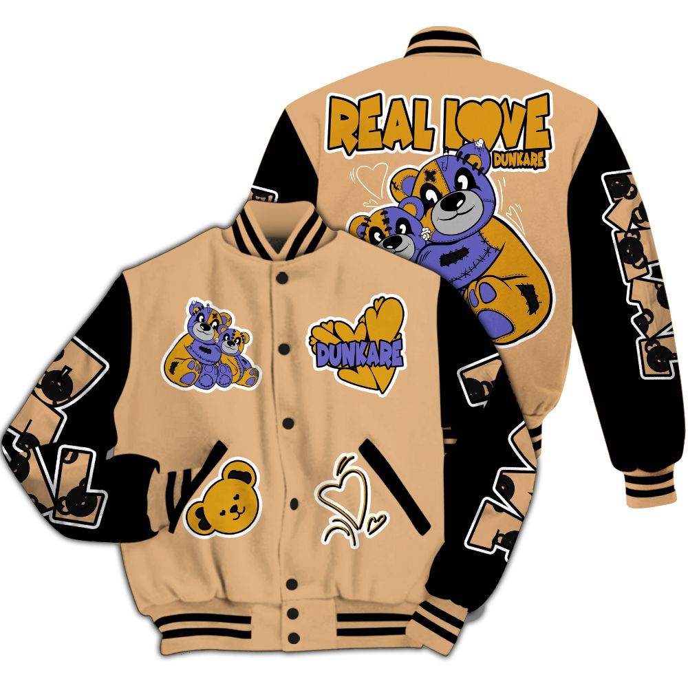 Varsity Jacket To Match SE Afrobeats 7s - Sincere Fondness Bear All Over Print