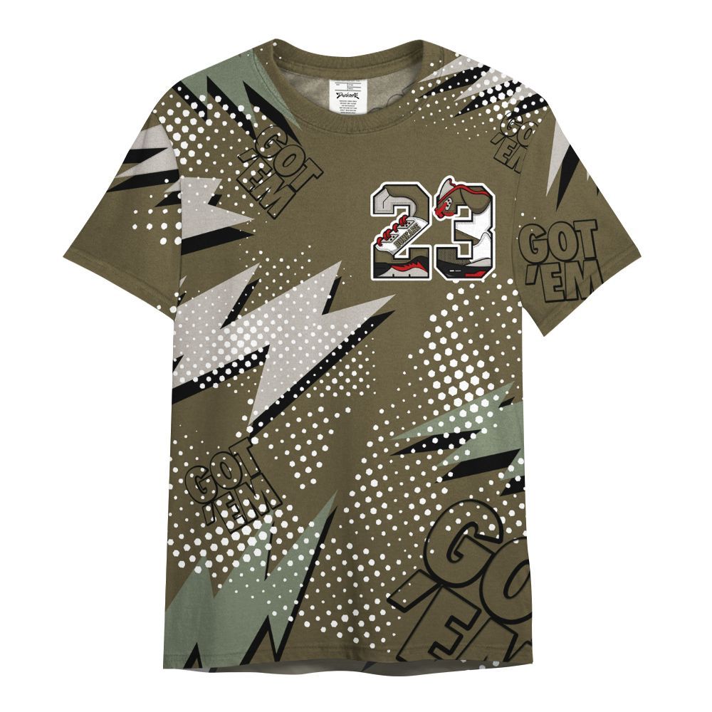 Shirt To Match Dunk Low Year Of The Snake - Custom Name Number 23 5s All Over Print