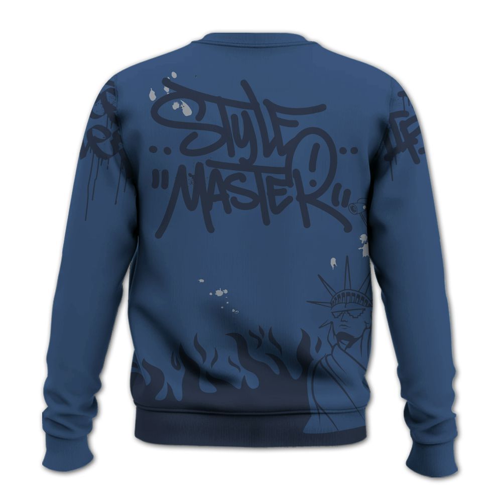 Sweatshirt To Match Midnight Navy 4s - Graphic Fck Around Find Out All Over Print
