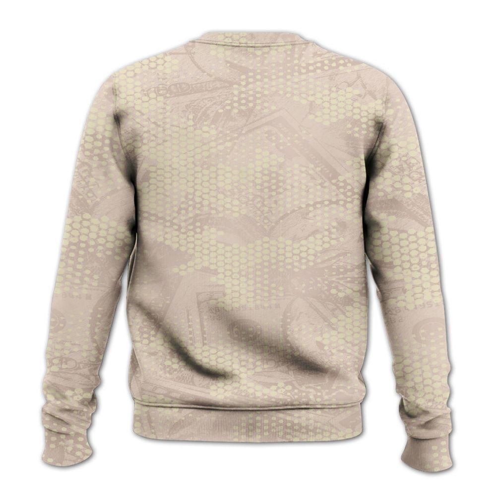 Sweatshirt To Match A Ma Maniere X Fossil Stone 4s - Loot Bear All Over Print