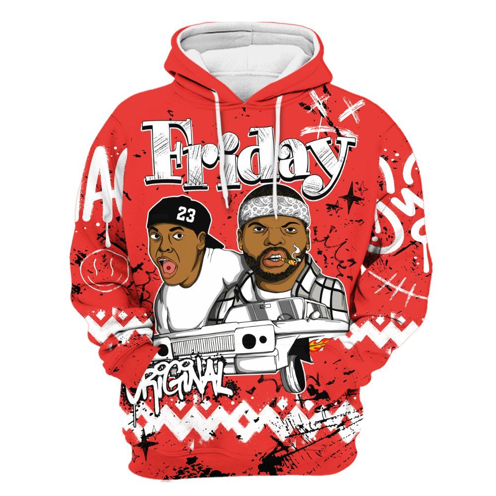 Hoodie To Match Vomero 5 Bright Crimson - Friday Sneaker Crayon All Over Print