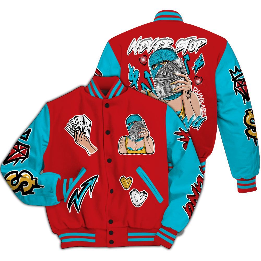 Varsity Jacket To Match Dunk Low Fruity Pebbles - Hustling Unique All Over Print