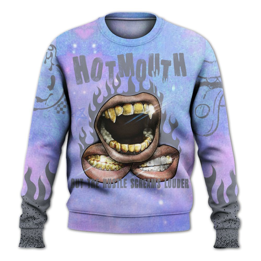 Sweatshirt To Match Zen Master 4s - Mouth Burning Street Style All Over Print