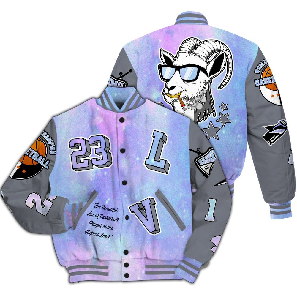 Varsity Jacket To Match Zen Master 4s - The GOAT Got Em Streetwear All Over Print