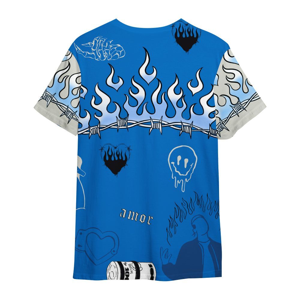 Shirt To Match Blueberry 12s - Snake Trust No One All Over Print