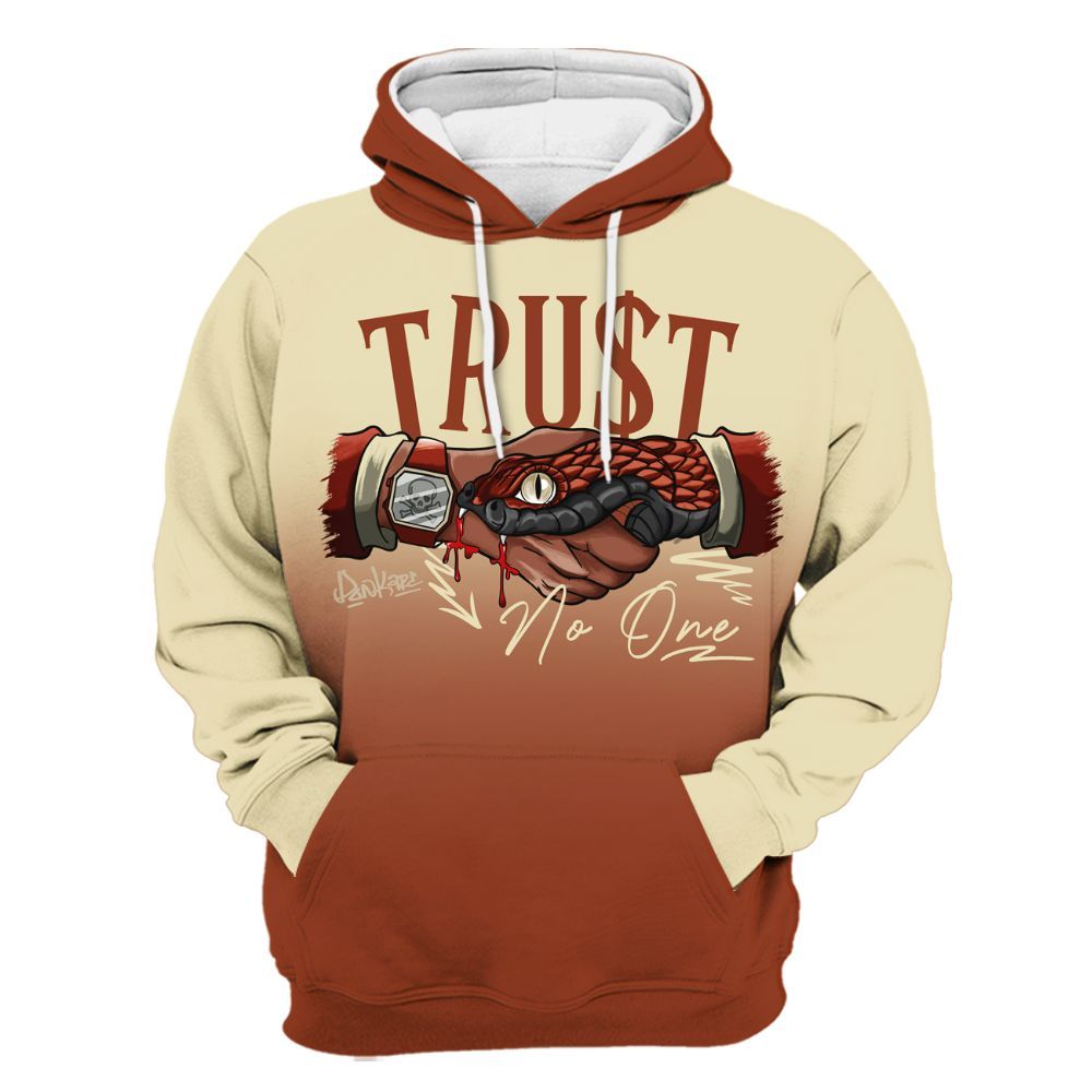 Hoodie To Match Retro Eastside Golf 12s - Snake Trust No One Drip All Over Print