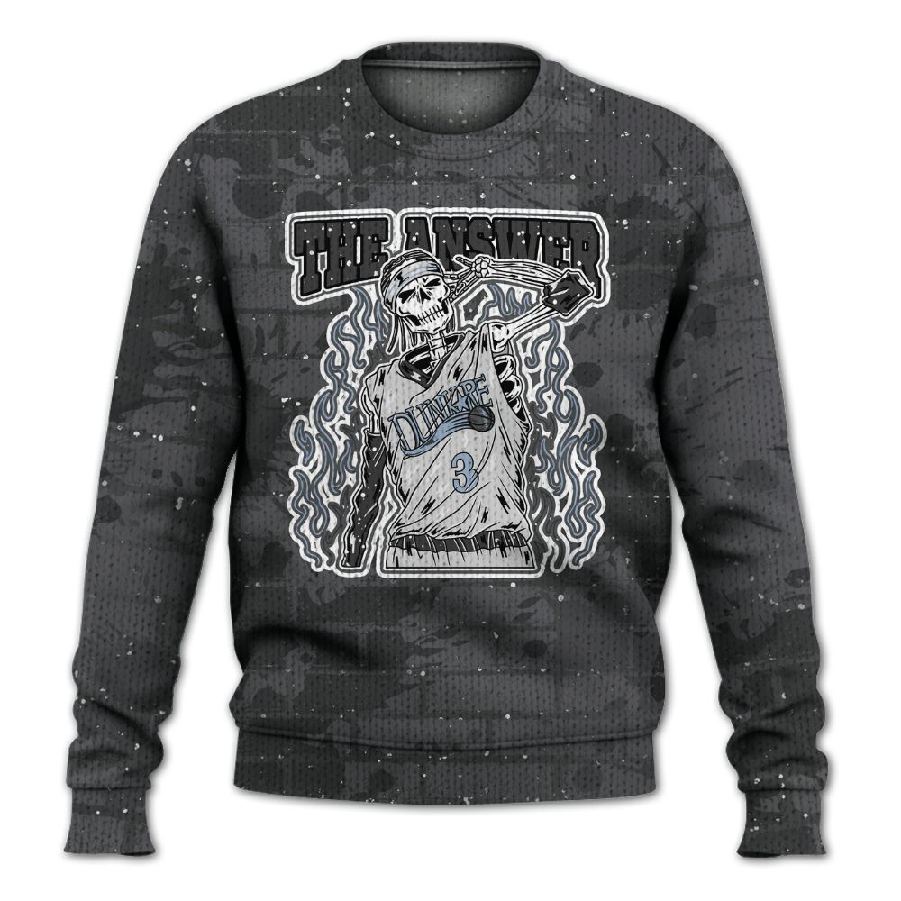 Knitted Sweater To Match Reverse Oreo 6s - Allen Answer Skeleton Brick