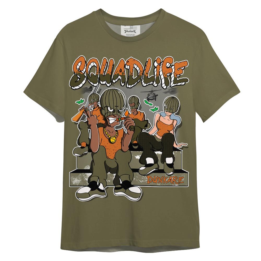 Shirt To Match Olive 5s - Squad Life Shirt 3D Graphic Outfit 0705 LGH